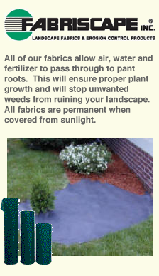 Landscape fabric and edging products